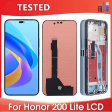 LCD OLED Display Touch Screen Digitizer w/ Frame For HUAWEI Honor 200 Lite Parts
