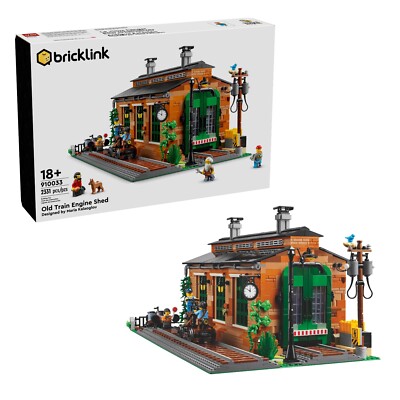 LEGO Bricklink 910033 Designer Program Old Train Engine Shed New Sealed 