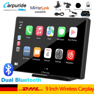 Carpuride W901 Pro autoradio Drahtloser Carplay Tragbarer Apple Car Play Dual BT