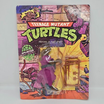 Figurine TMNT Splinter 1989 Playmates - 1ère édition Argentine - Rare