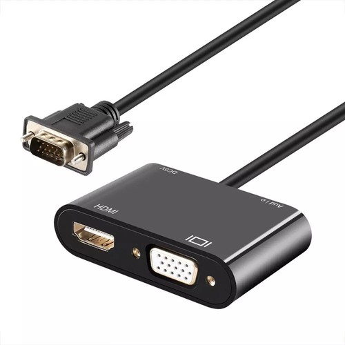 Laptop PC aux Audio to HDTV VGA Monitor 