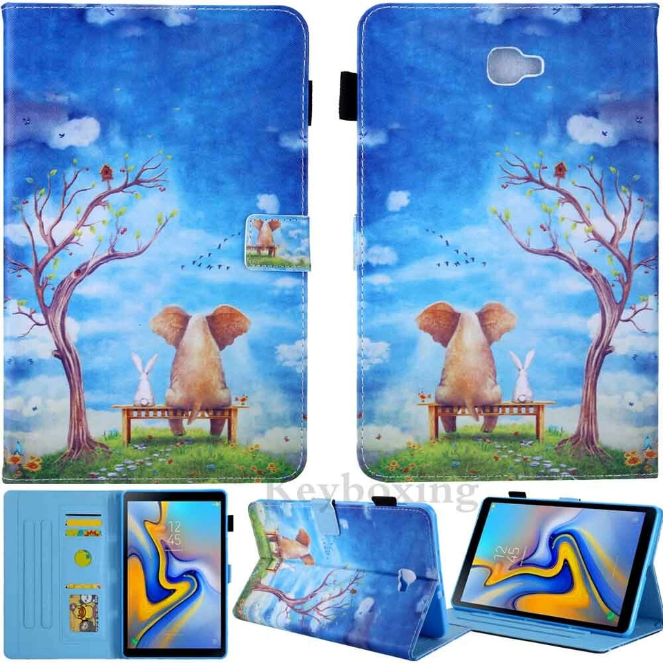 For Samsung Galaxy Tab A 8.0 10.1 T510 T580 T590 T290 Stand Leather Case Cover - Image 4 of 4