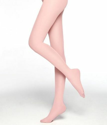 50 Denier Pale Pink Opaque Tights - S/M 