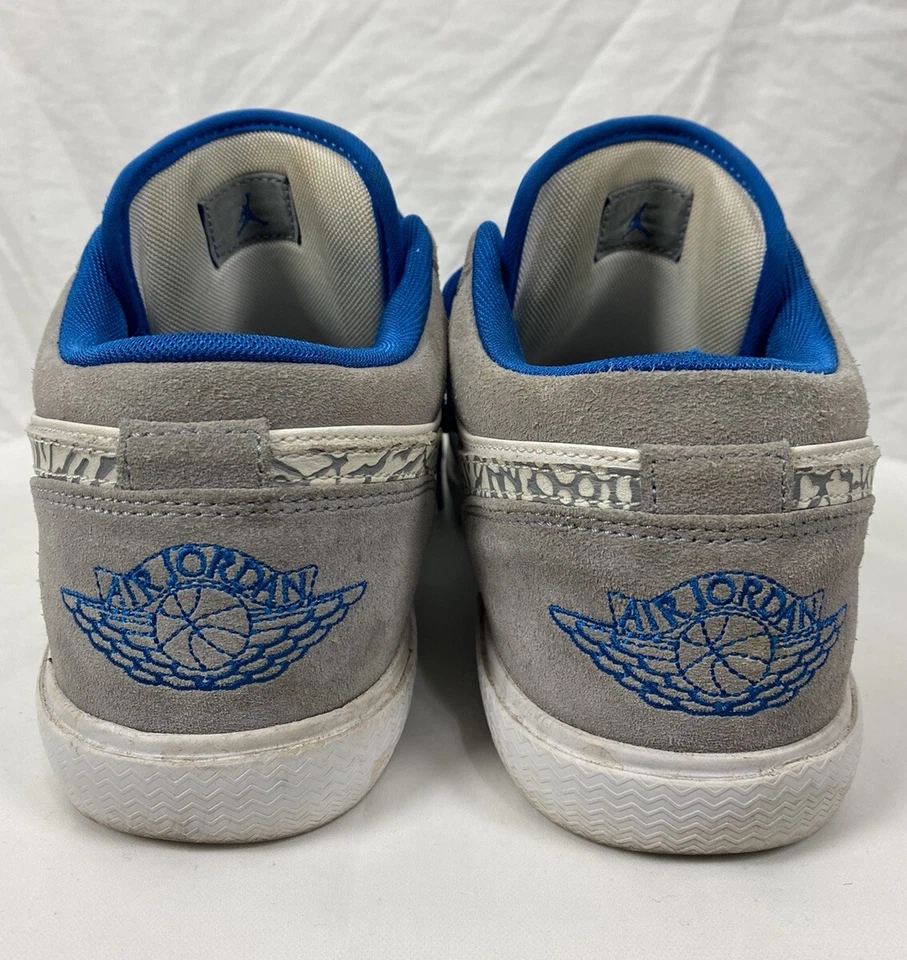 Nike Air Jordan Retro V1 481177-106 Blanco Azul Gris Cemento Tenis Talla 10 Zapato Foto 4 de 4