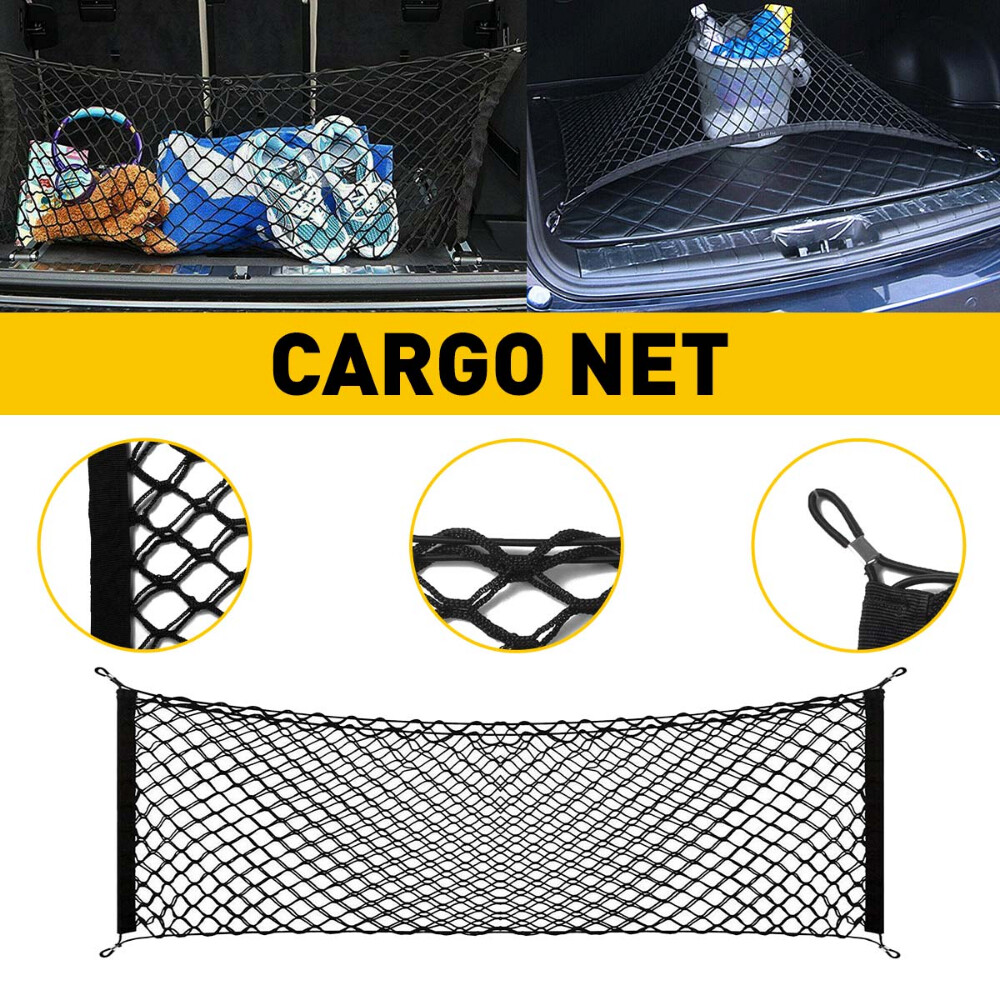 Universal SUV Truck Envelope Style Trunk Cargo Net Storage Organizer