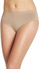 Jockey 278382 Women's Underwear Smooth  Shine Seamfree Hi Cut, Light, 9
