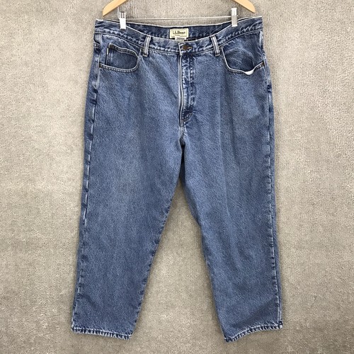 LL Bean Jeans Mens 40x29 Flannel Lined 