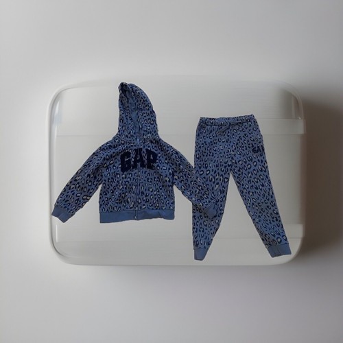 Baby Gap Sweat Suit 5T Blue Cheetah Print eBay