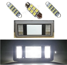 2 Map 1 Dome white LED Interior lights for 1988-1998 Chevy Silverado/GMC Sierra