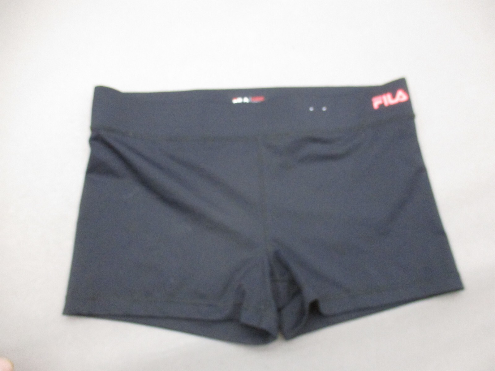 Pantaloncini da allenamento FILA SPORT taglia XL donna neri elasticizzati vita compressione 444