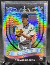 2021 Panini Chronicles Crusade Hyper Trevor Rogers 008/299 Miami Marlins #9