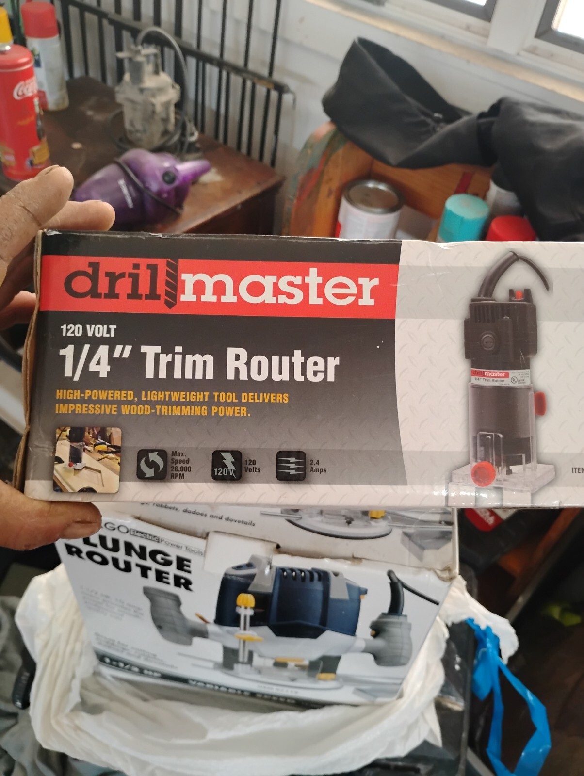 ½ Trim Router New In Box DRILL MASTER 1/2 HP (Max), 1/4 in. Trim Router quality trim ...