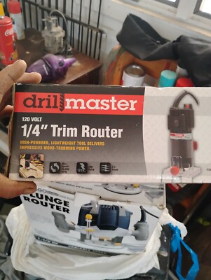 New In Box DRILL MASTER 1/2 HP (Max), 1/4 in. Trim Router quality trim router