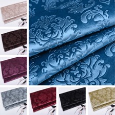 Velvet Fabric Floral Cloth Vintage Style for Tablecloth Sofa Cushion Cover