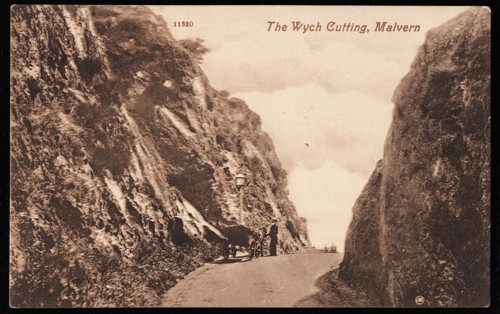 Wych Cutting Malvern Worcestershire Valentine Postcard - Picture 1 of 2