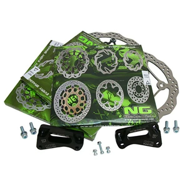 KIT DISCHI FRENO WAVE NG ANTERIORI MAGGIORATI POSTERIORE YAMAHA TMAX 530 2016 - Immagine 3 di 4