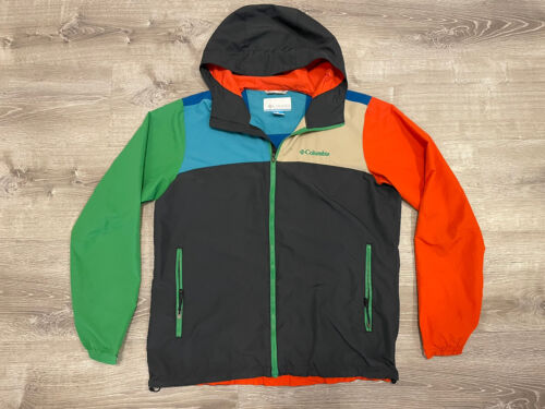 Columbia Bozeman Rock Jacket Colorblock Polyester Mens Size L Windbreaker  PM3938 | eBay