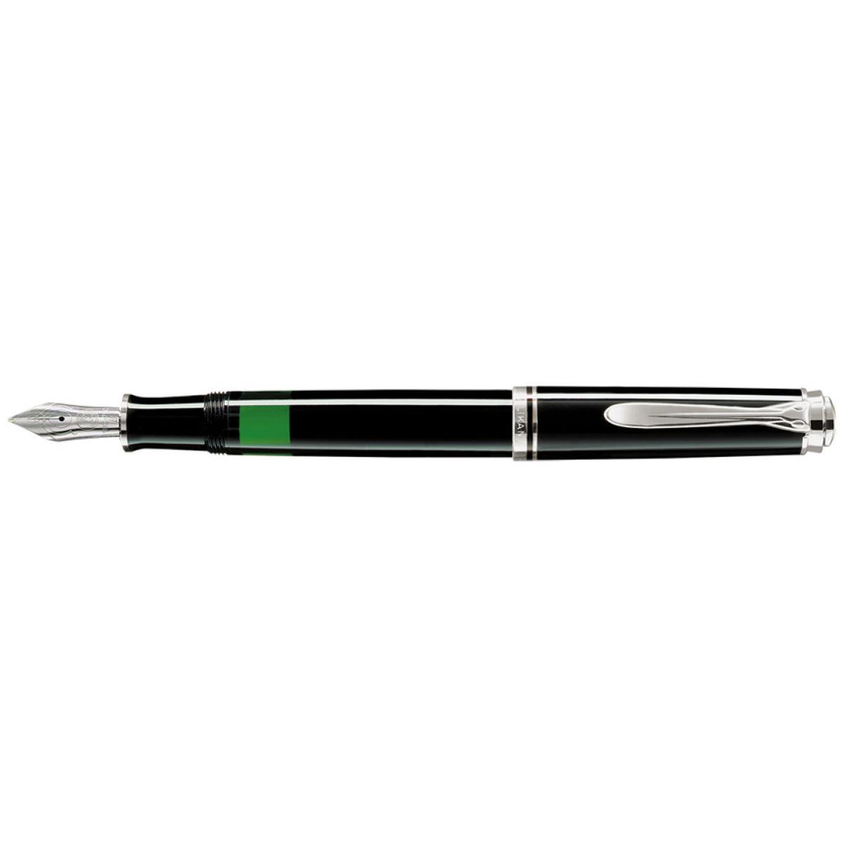 Füllhalter 'souverän 805', Schwarz/ Silber, M Pelikan 925446