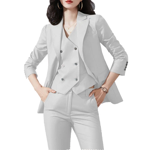 Womens Business 3Piece Suits Customize Bridesmaids Wedding Jacket Blazer Tuexdos - Picture 13 of 37