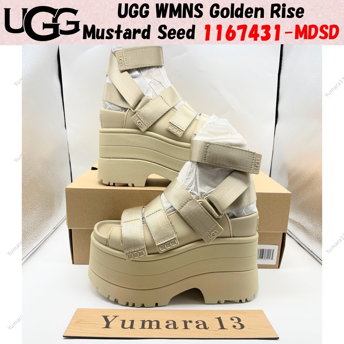国内配送 UGG W GOLDENRISE MUSTARD SEED UGG WMNS Golden Rise Mustard Seed 1167431-MDSD Women's Size