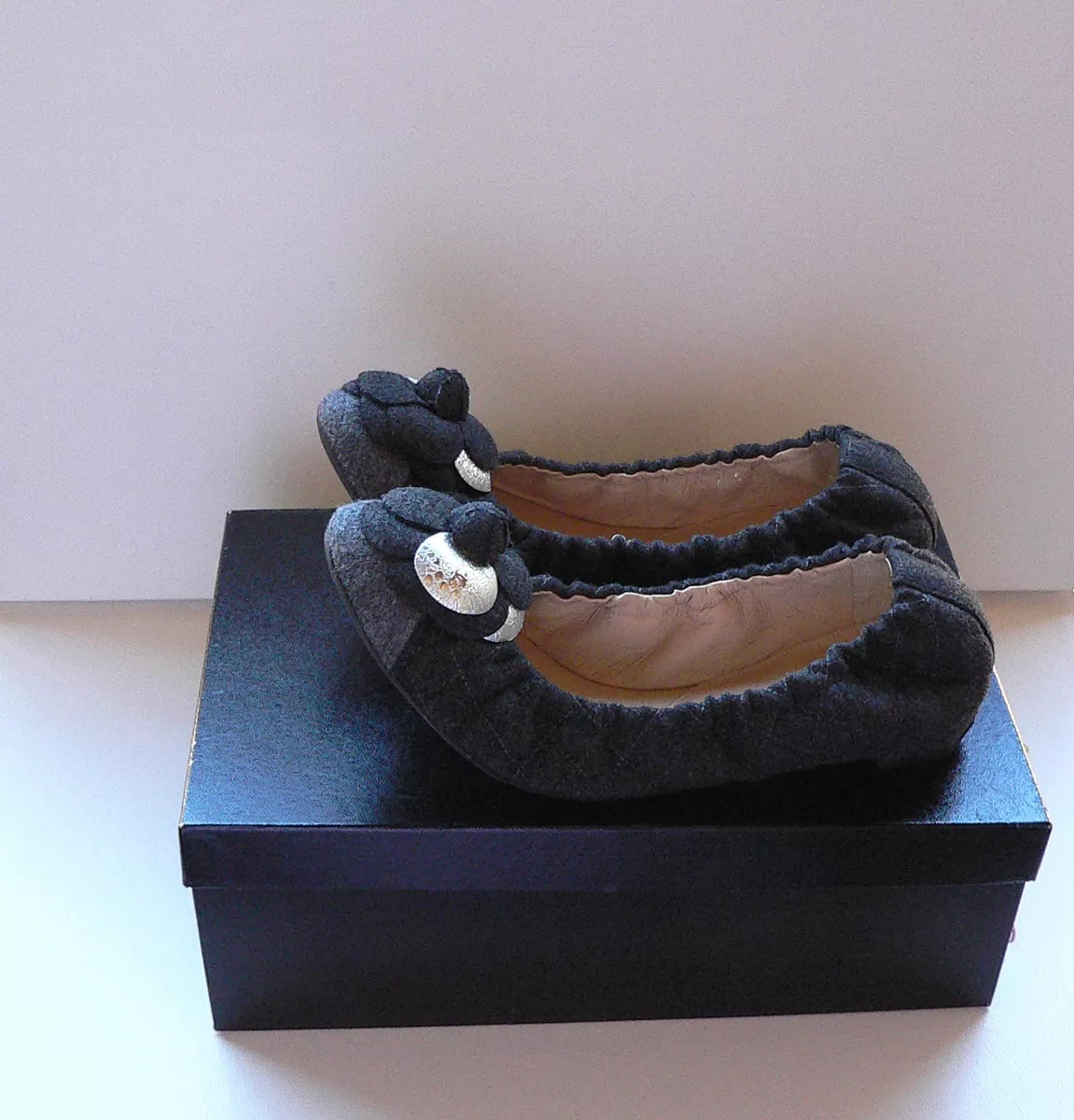 chanel ballet flats size 39.5