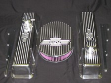 Chevy Bow Tie 355 Sb Tall Valve Cover Set
