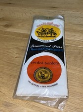 5 Men's White Hankerchiefs No Iron Corded Boarders 75 Cotton NIP Vintage