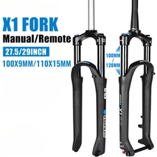 Mountain Bike Oil Spring Suspension Fork 27.5/29inch Quick Release Oil Air Fork