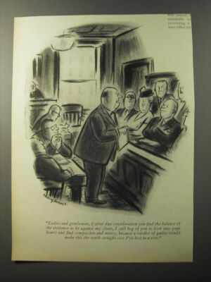 1953 Cartoon by Whitney Darrow, Jr. - Ladies and gentlemen