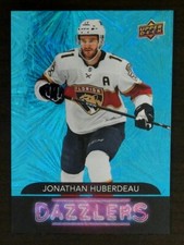 2020-21 Upper Deck Dazzlers Blue Jonathan Huberdeau #DZ-20 Flames Hockey