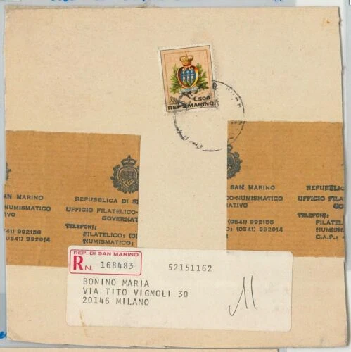 Francobolli di San Marino pacchi postali usati