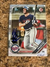 Anthony Prato Signed 2019 Bowman Draft Auto Minnesota Twins Rc BD-101