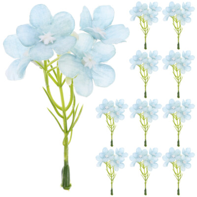 20pcs Fake Hydrangea Picks Vivid Hydrangea Picks Artificial Flowers Picks