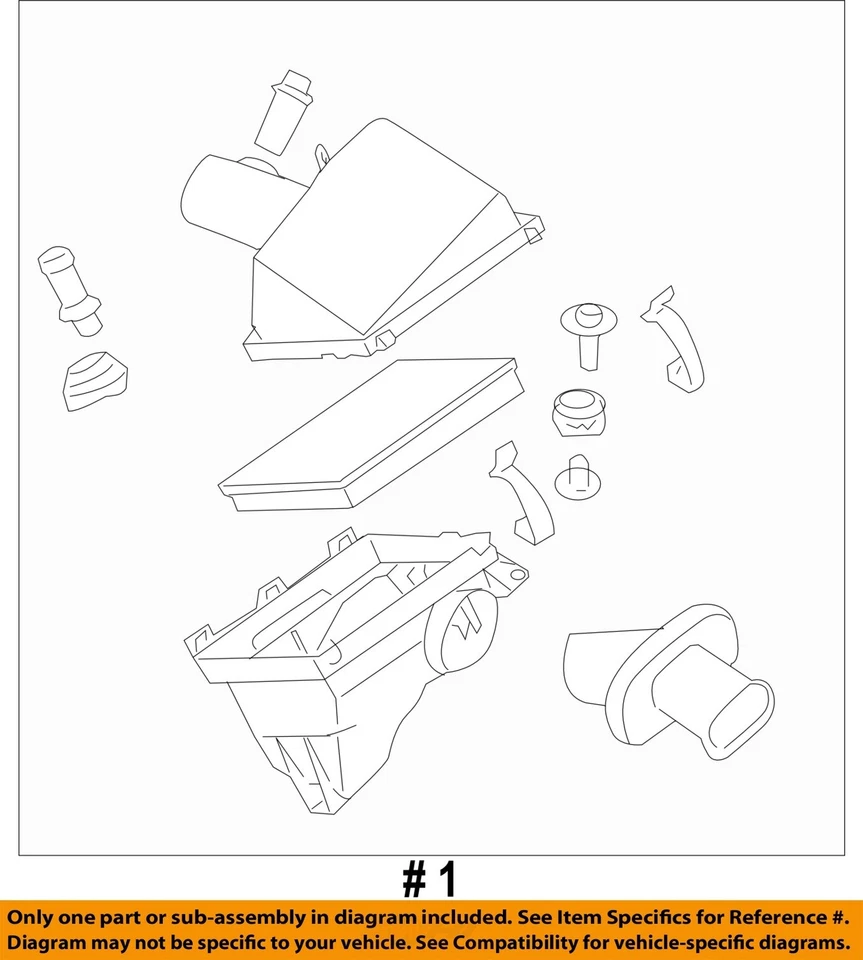 Used Air Cleaner Assembly fits: 2005 Nissan Armada  Grade A - Image 4 of 4