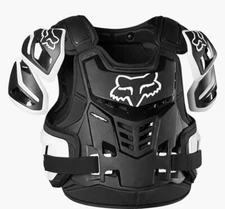 Fox Racing Raptor Vest CE Chest Guard Black/White 24814-018