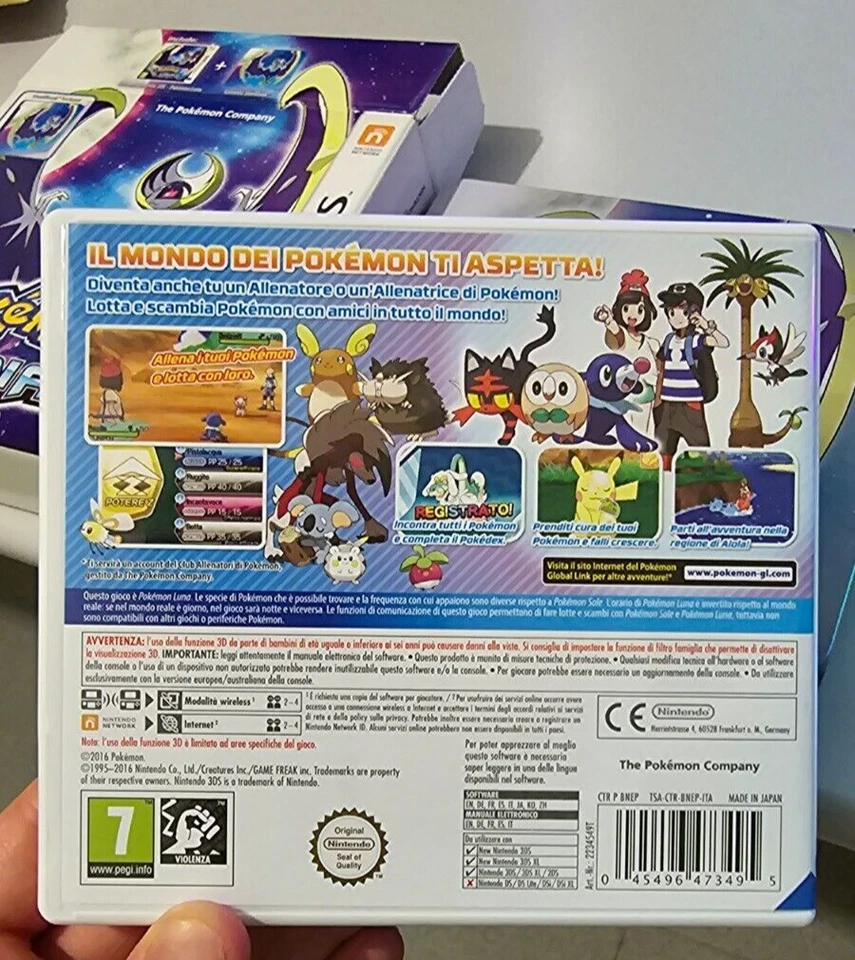 Pokemon Versione LUNA Limited Edition - NINTENDO 3DS / 2DS Completo PAL ITALIANO, foto 4 di 5