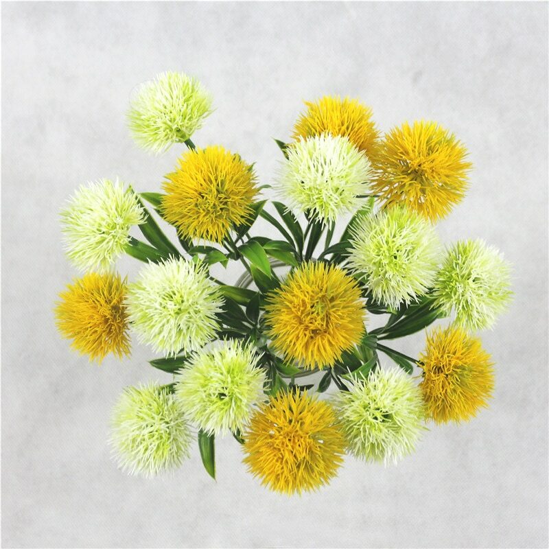 3pcs Artificial Dandelion Flower Real Touch Fake Plastic Plants Party