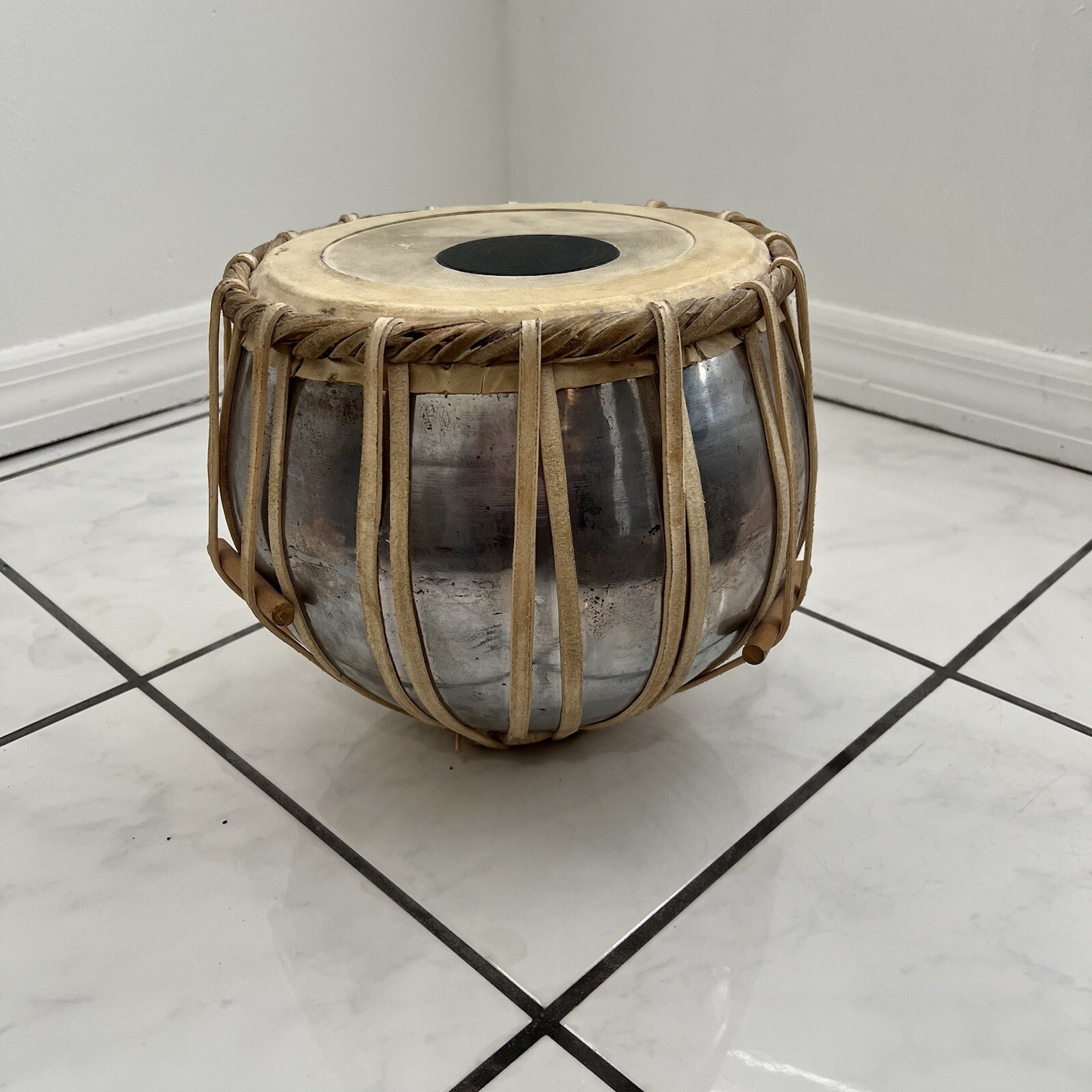 Tablas bass drum steel metal wood dowels no circular rest eBay