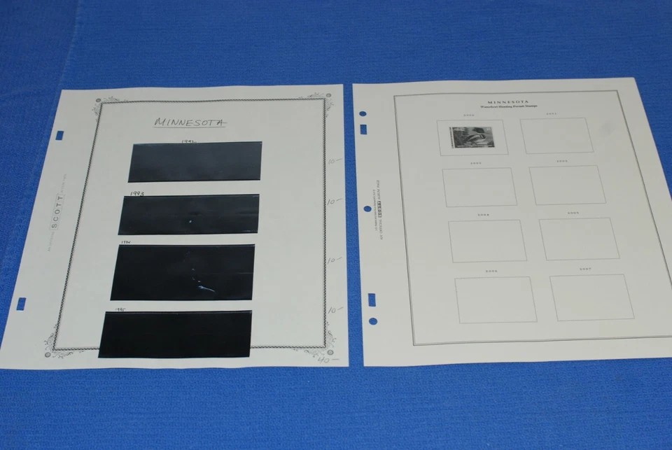 Minnesota Duck Hunting Scott National Album Pages BlueLakeStamps GET YOUR STATE! - Image 2 of 3