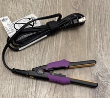 Chi Air Hair Ceramic Hair Straightener purple Flat Iron Mini Travel 1/2  Pad
