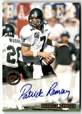 Press Pass Authentics 2002 Players Patrick Ramsey On-Card Auto