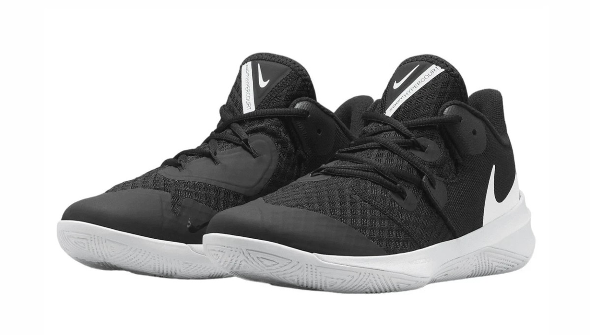 Nike Zoom M7.5/W9 Hyperspeed Court Volleyball Shoes Black/White CI2964-010 Nike Zoom Hyperspeed Court CI2964 010 Black/White (5 Mens  main image 4