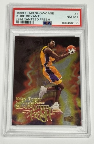 1999 Flair Showcase  Guaranteed Fresh Kobe Bryant Lakers #4 PSA 8 NM-MT 135