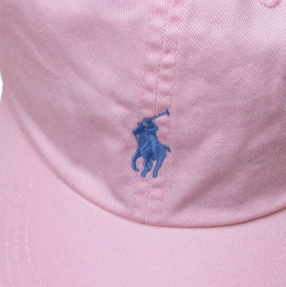 Polo Ralph Lauren Men's Pink Embroidered Logo Twill Baseball Hat