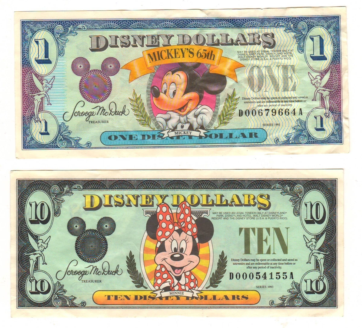 1993 Disney Dollar for sale | eBay