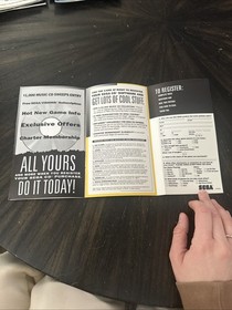 Sega CD Manual Only Double Switch W/Reg Card