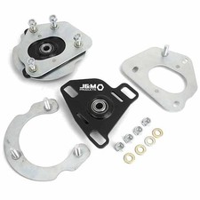 For 2015-2023 Mustang Jm Products Independently Adj Caster Camber Plates Black