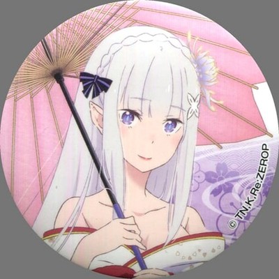 Re:Zero Emilia Kimono Button Sega Campaign Limited 1st UFO Catcher Pl Japan A807