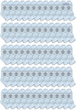 120 Pack of Kids Cotton Quarter Ankle Socks In White Size 4-6 - Boys Ankle Sock
