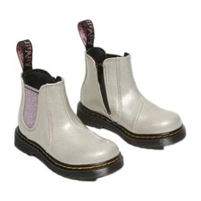 Dr. Martens Toddler 2976 Sparkle Rays Silver Chelsea Rainbow Trendy Boot 7